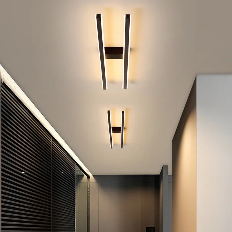 Minimalist Led Strip Chandeliers