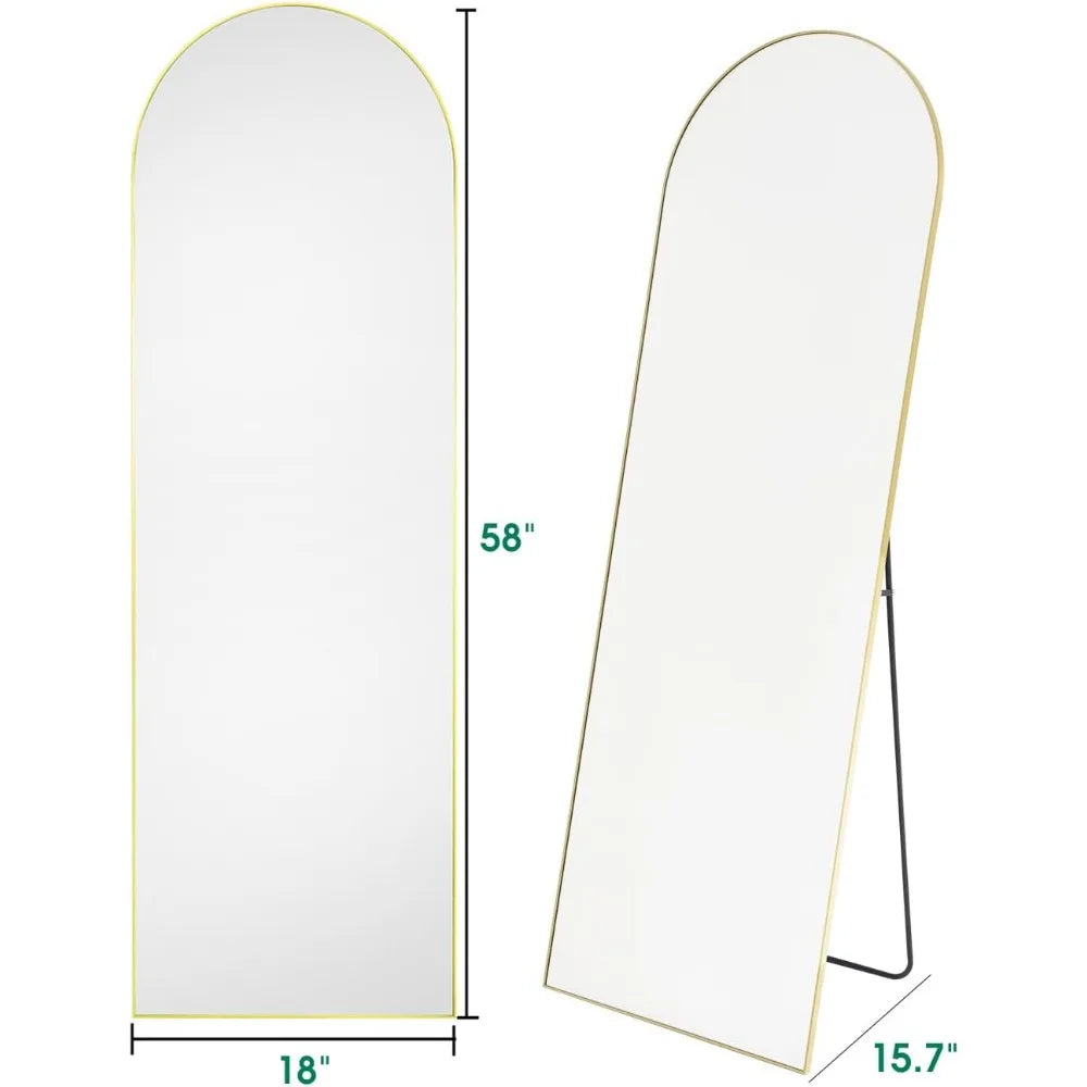 Minimalist Modern Arched Mirror 18"x58"