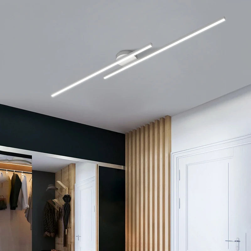 Minimalist Led Strip Chandeliers