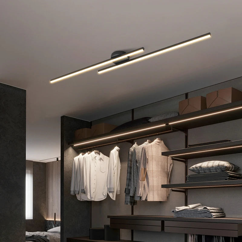 Minimalist Led Strip Chandeliers