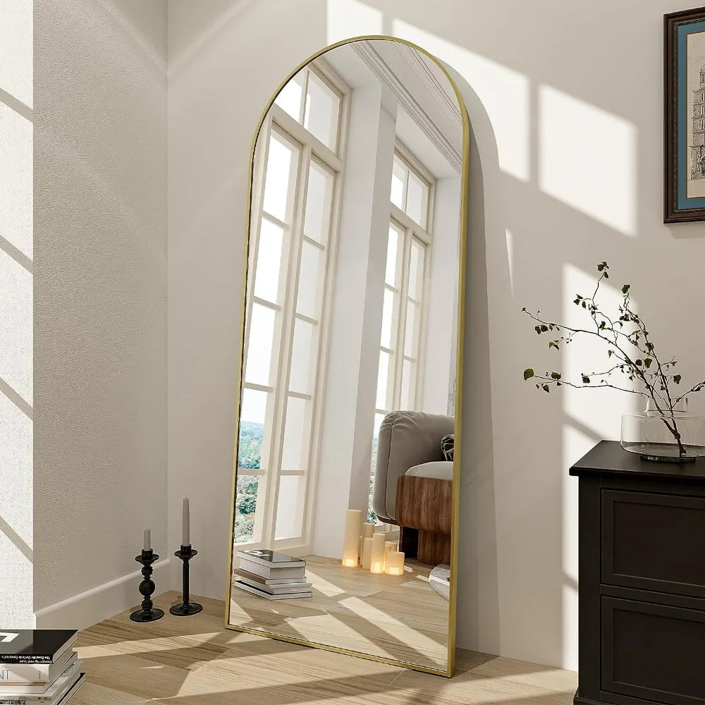 Arch Floor Mirror, Full Length Mirror Wall Mirror Hanging