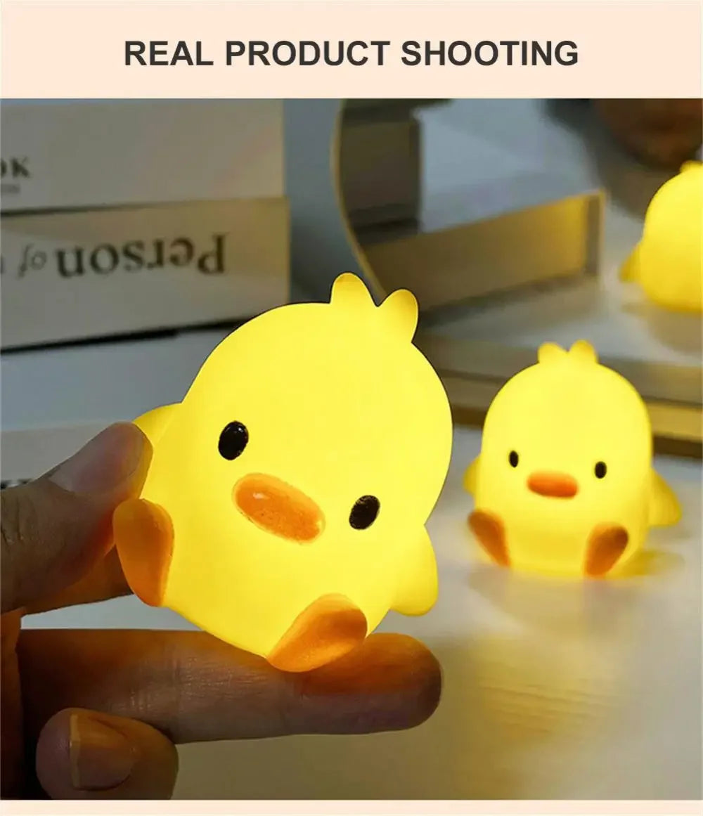 Duck Night Light Bedroom Decoration Sleeping Lamp